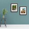 11x14 Picture Frame with Mat for 8x10 Photo - High Definition Glass Wide Molding - Preinstalled Wall Mounting Hardware (Brown, 1 Pack)